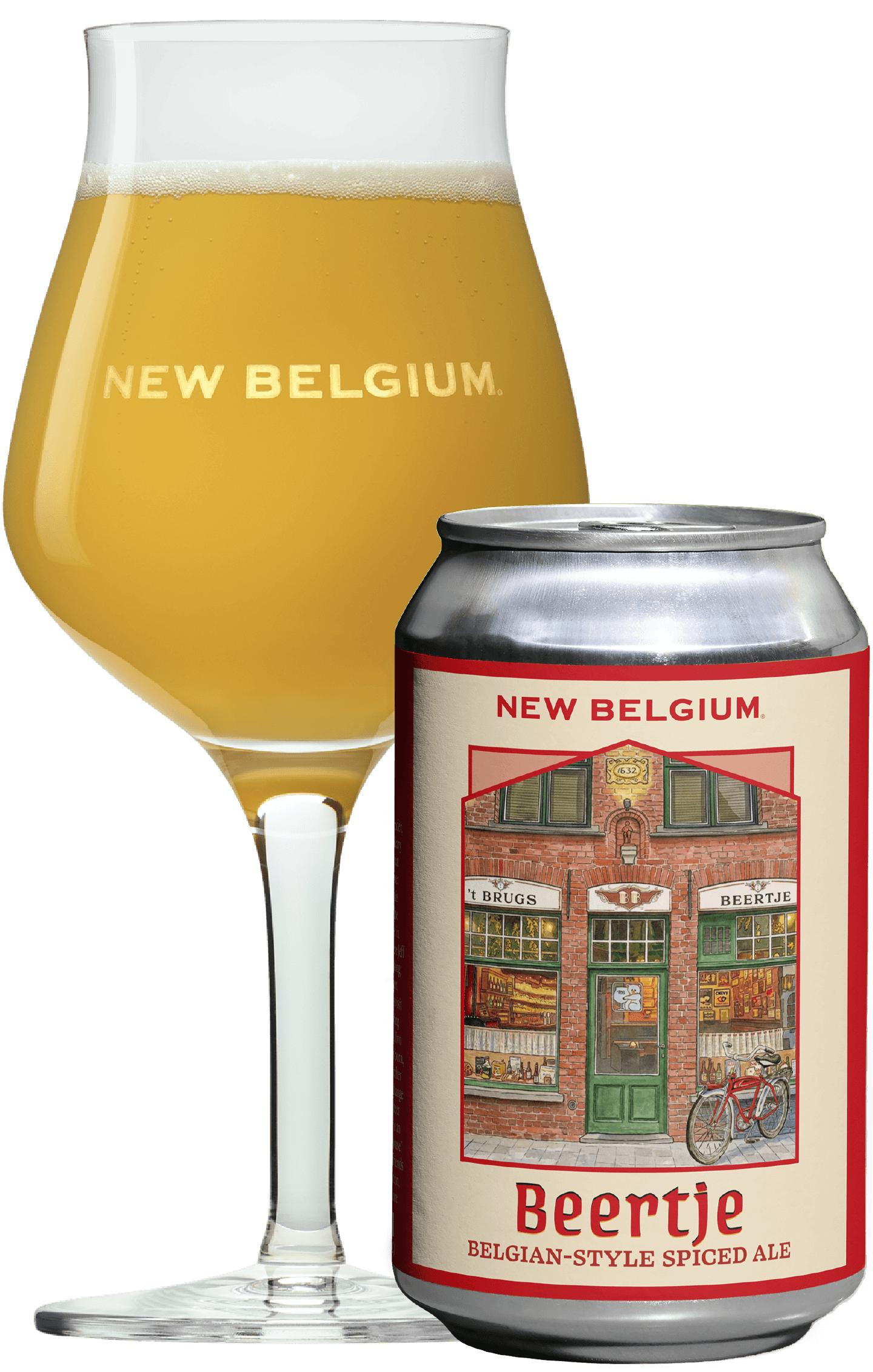 beertje spiced ale can glass d
