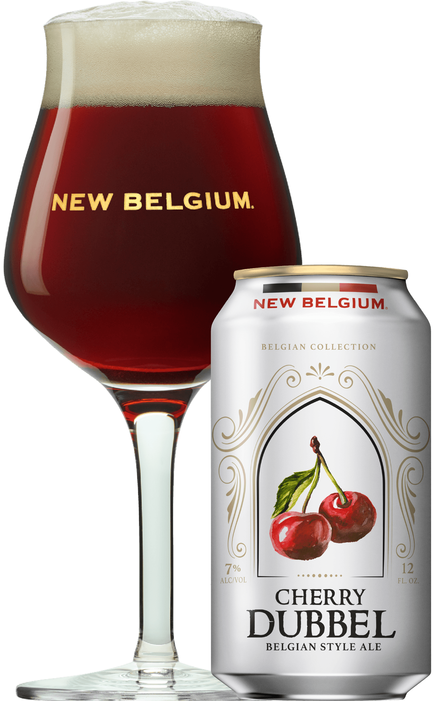 nb cherry dubbel can glass d