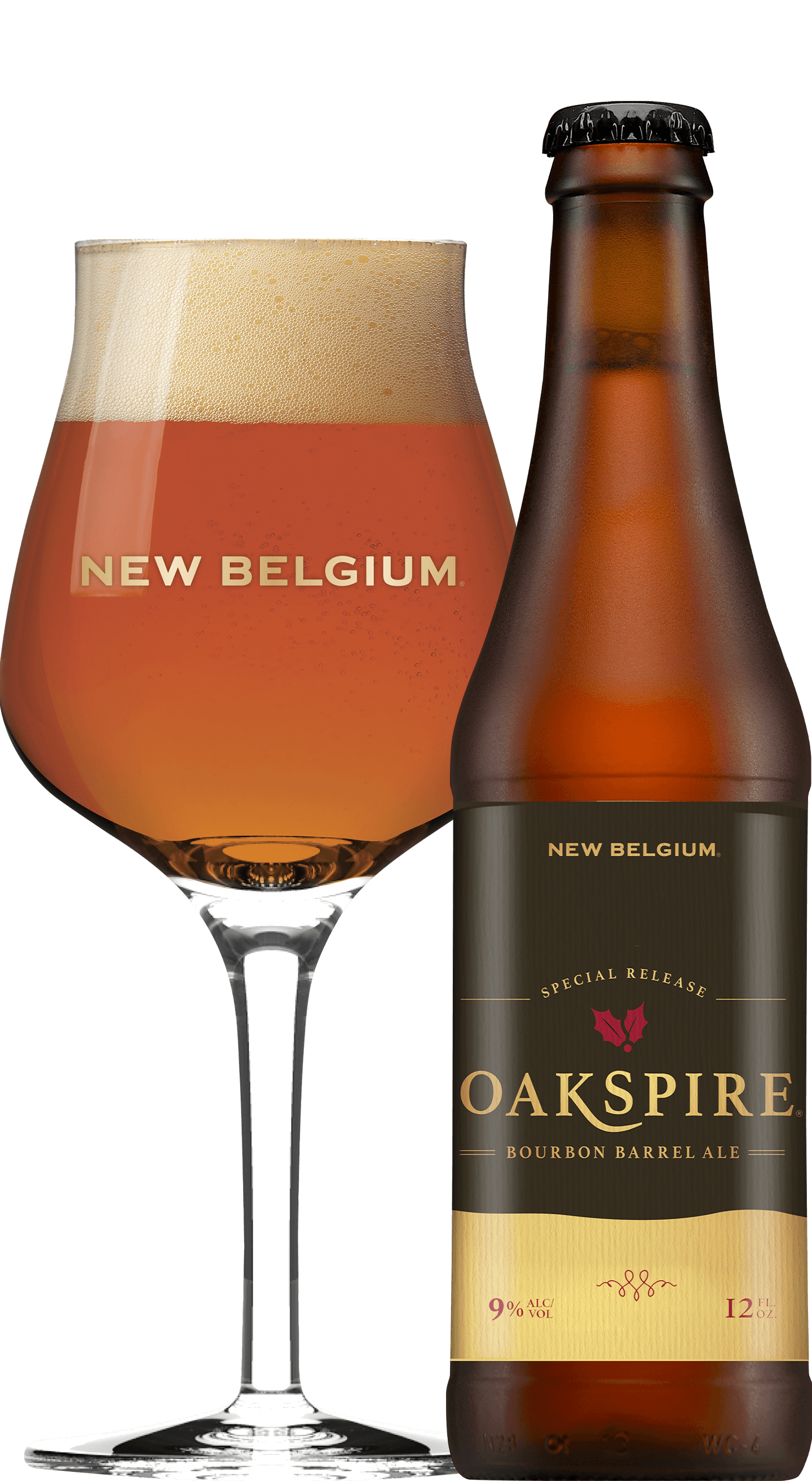 Oakspire bottle beer glass d