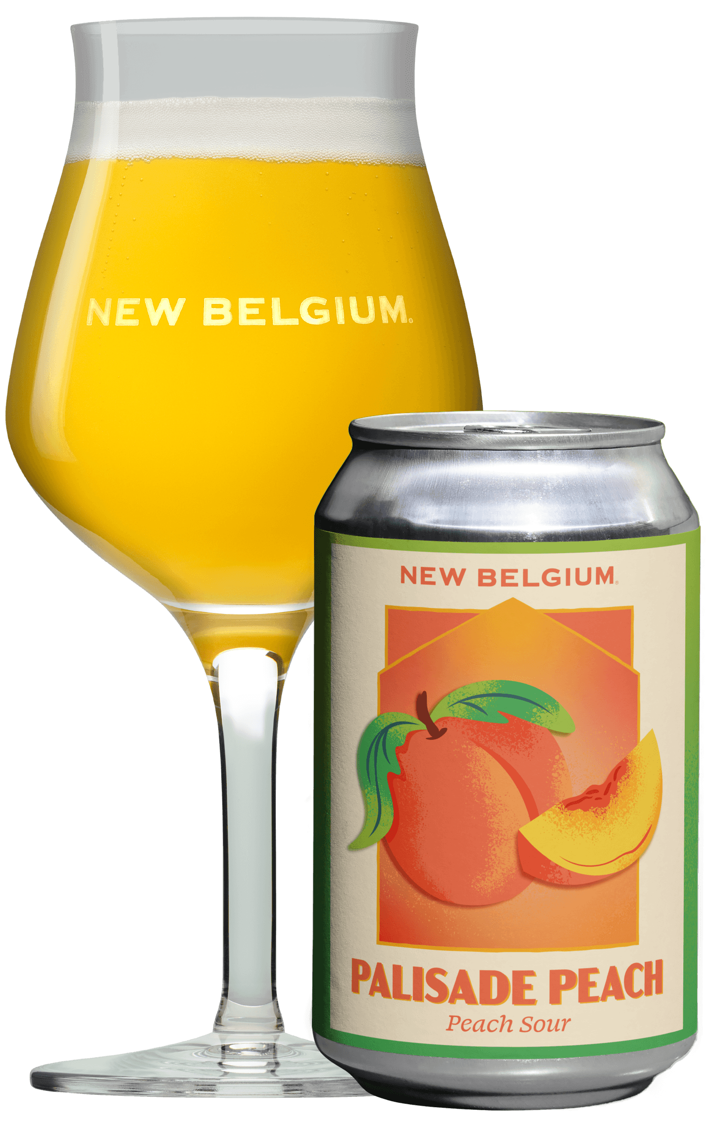 nbb palisade peach can glass d