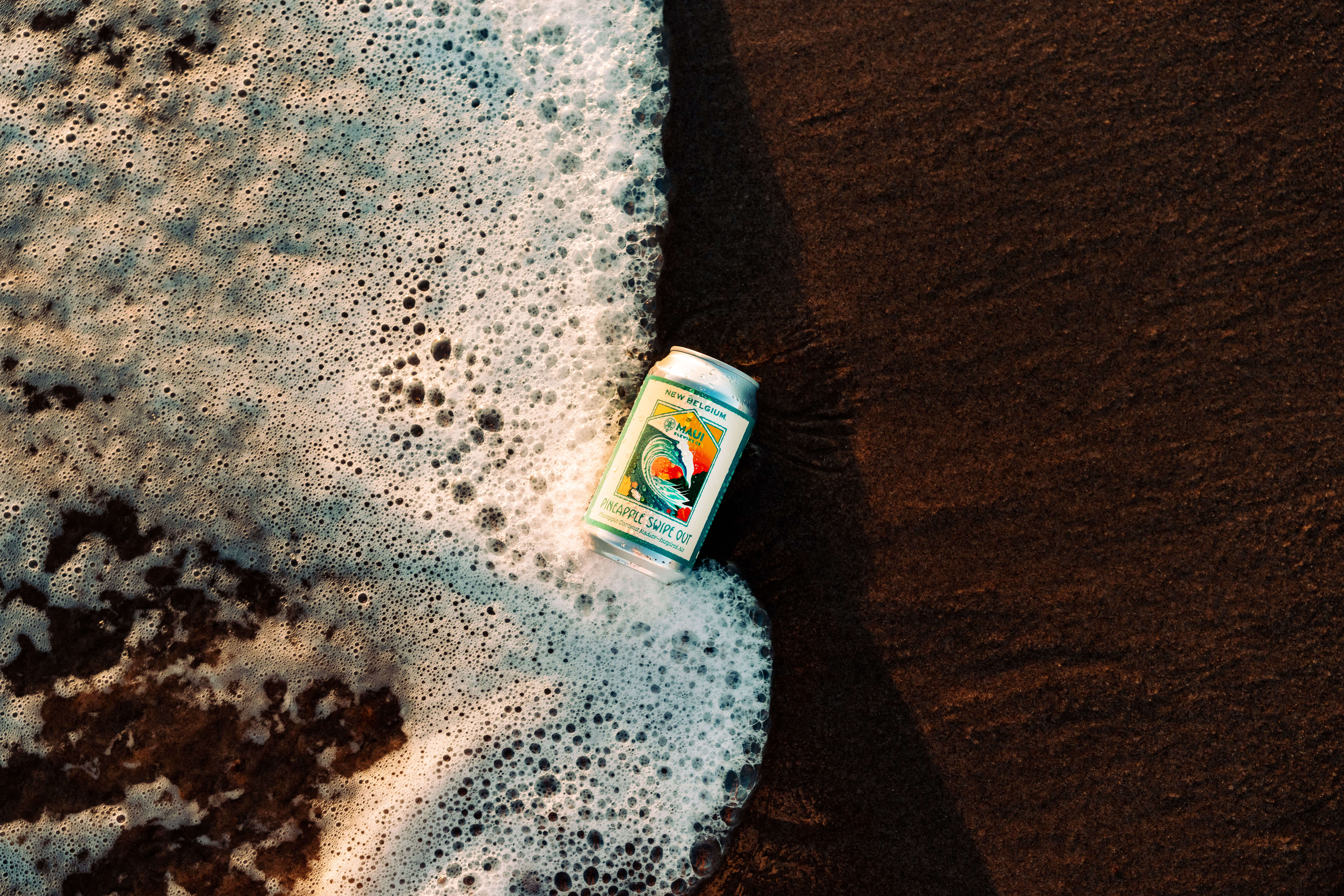 newbelgium maui brewing pineapple swipe out beach
