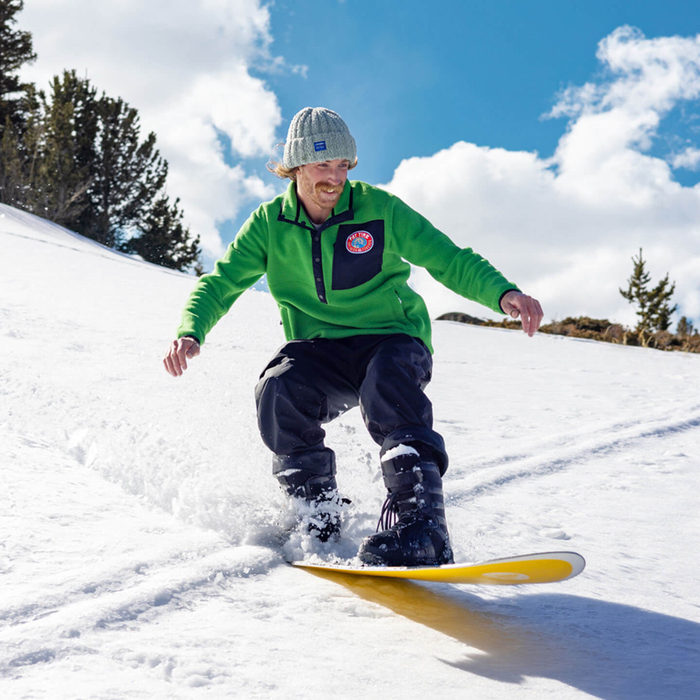Burton X Fat Tire Backseat Driver Pow Surfing Snowboard