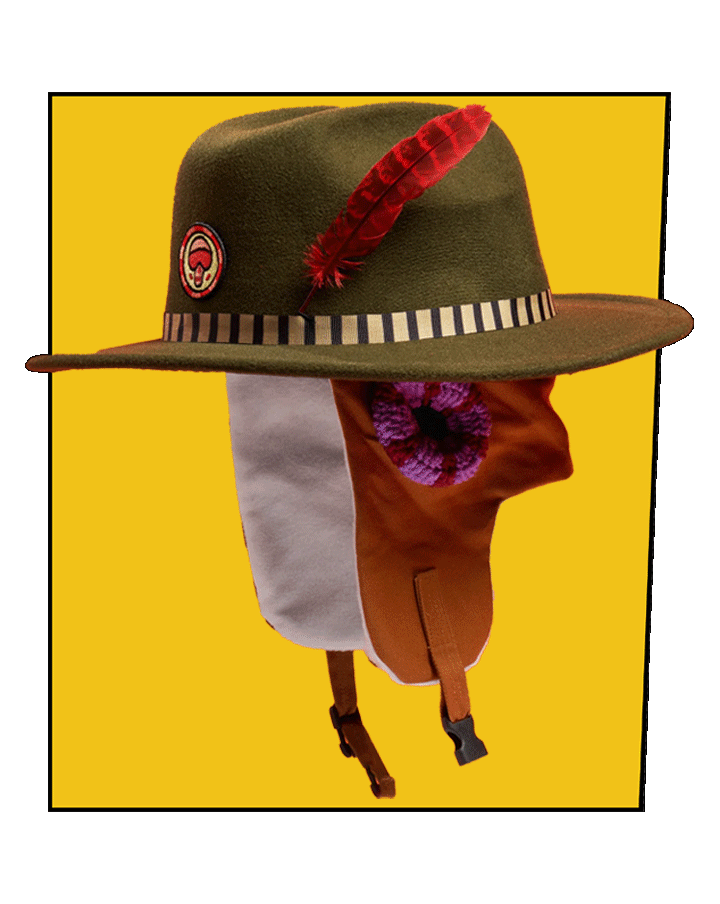Voodoo Ranger hat rotating 360 degrees