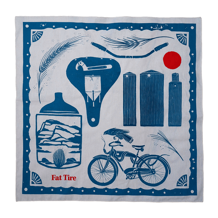 Colorado Beer Art Gift for Him Craft Beer Birthday Gift for Friend Bicycle and Beer Art Fat Tire Amber Bar Art New Belgium Brewing