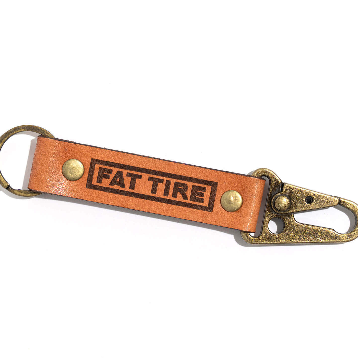 newbelgium merch 2022 fat tire leather key clip IMG 1