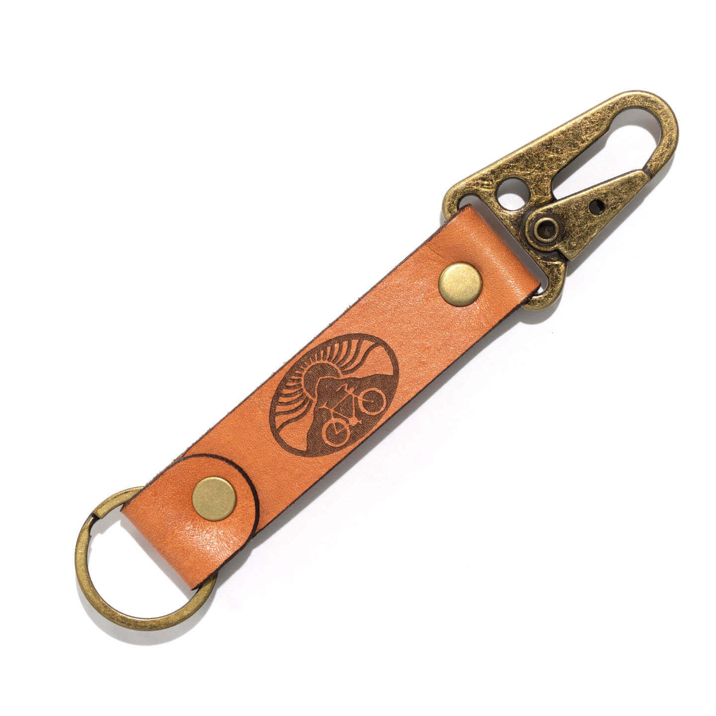 newbelgium merch 2022 fat tire leather key clip IMG 4