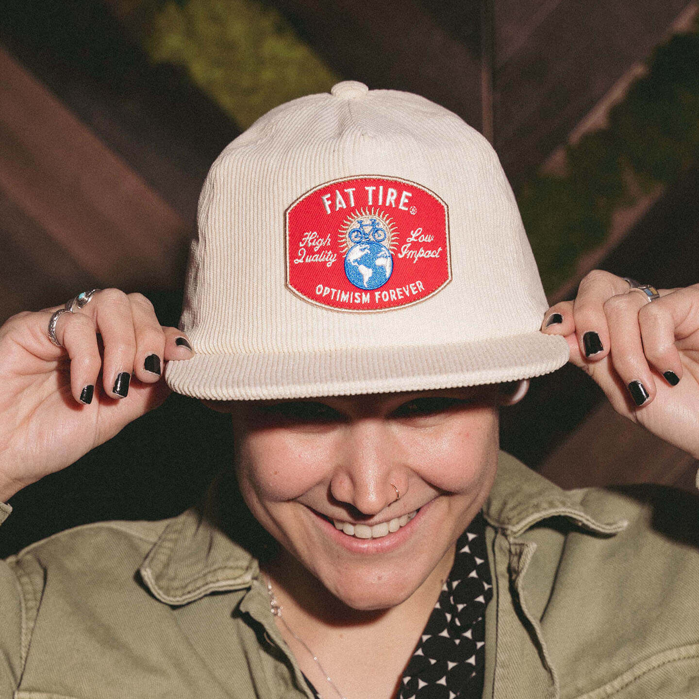 newbelgium merch 2022 fat tire cream hat detail 2