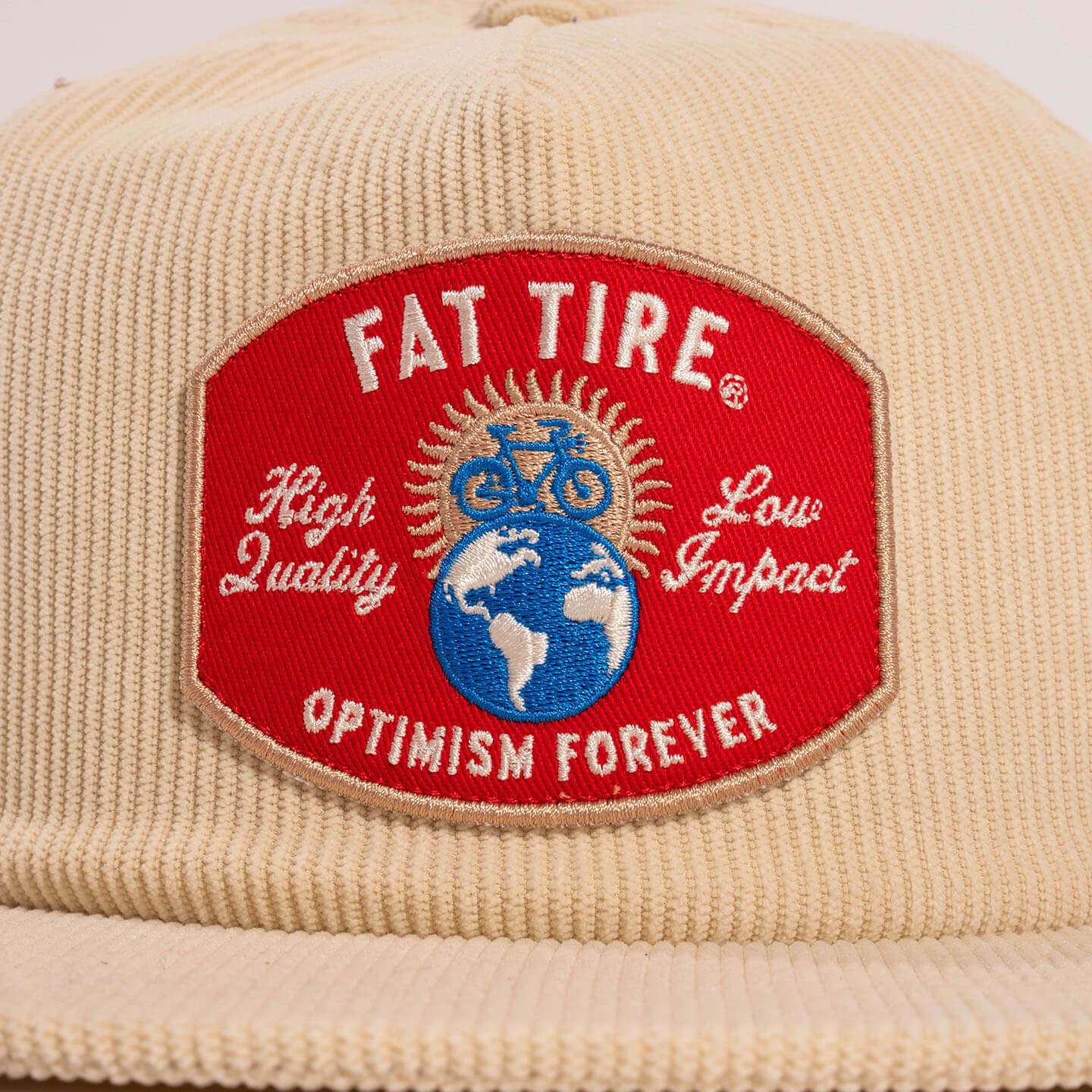 newbelgium merch 2022 fat tire cream hat detail 3