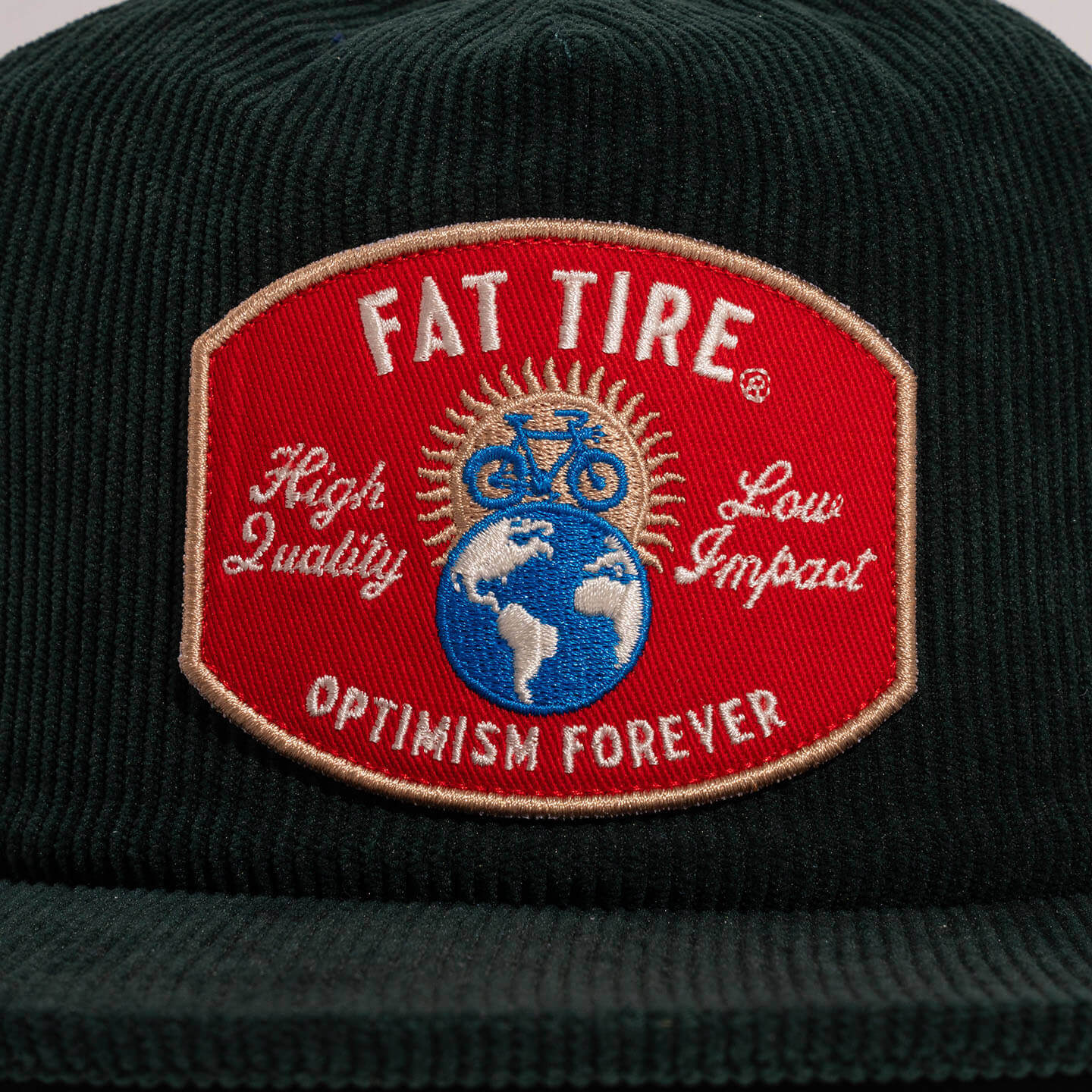 newbelgium merch 2022 fat tire green hat detail 1