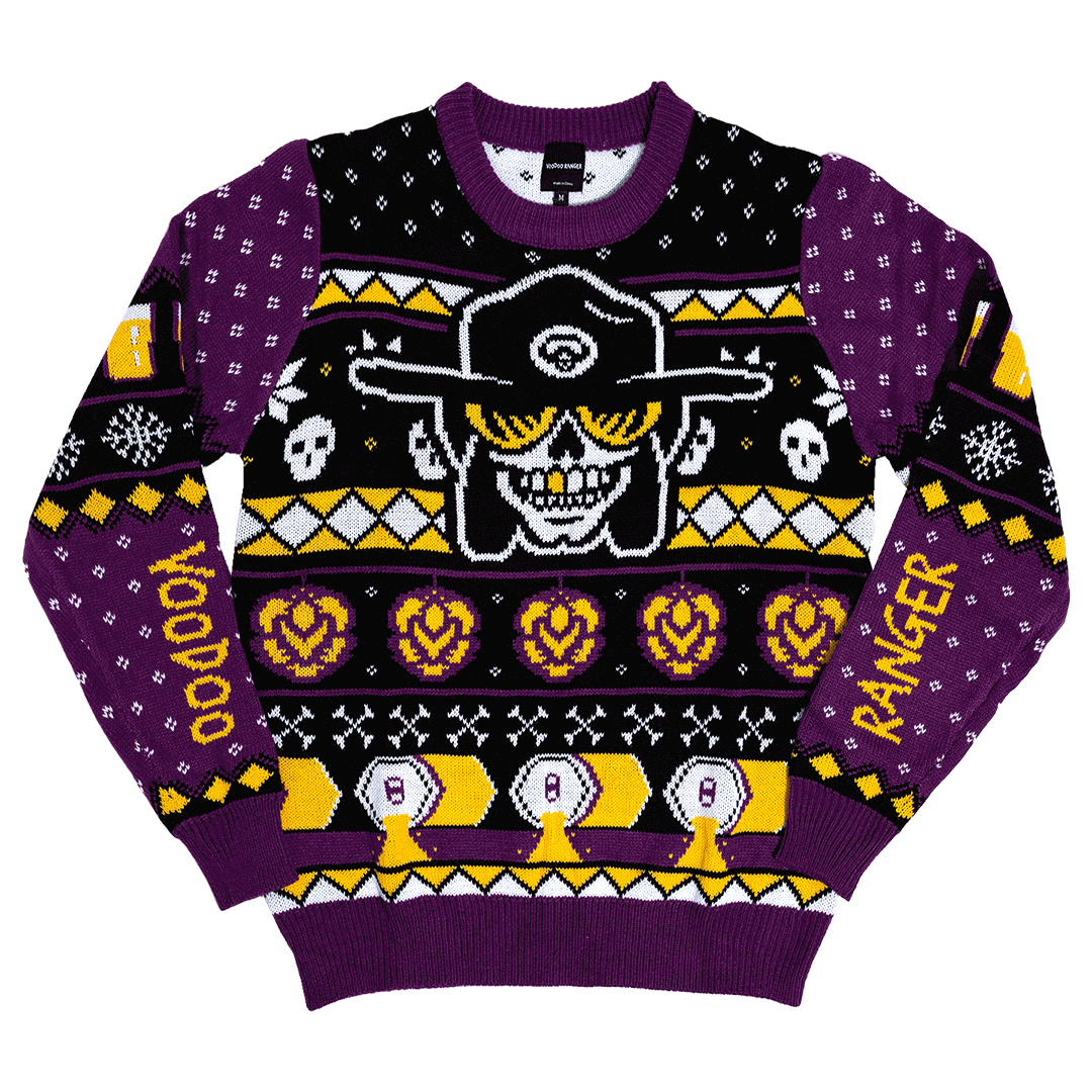 voodoo holiday ugly sweater 1080w