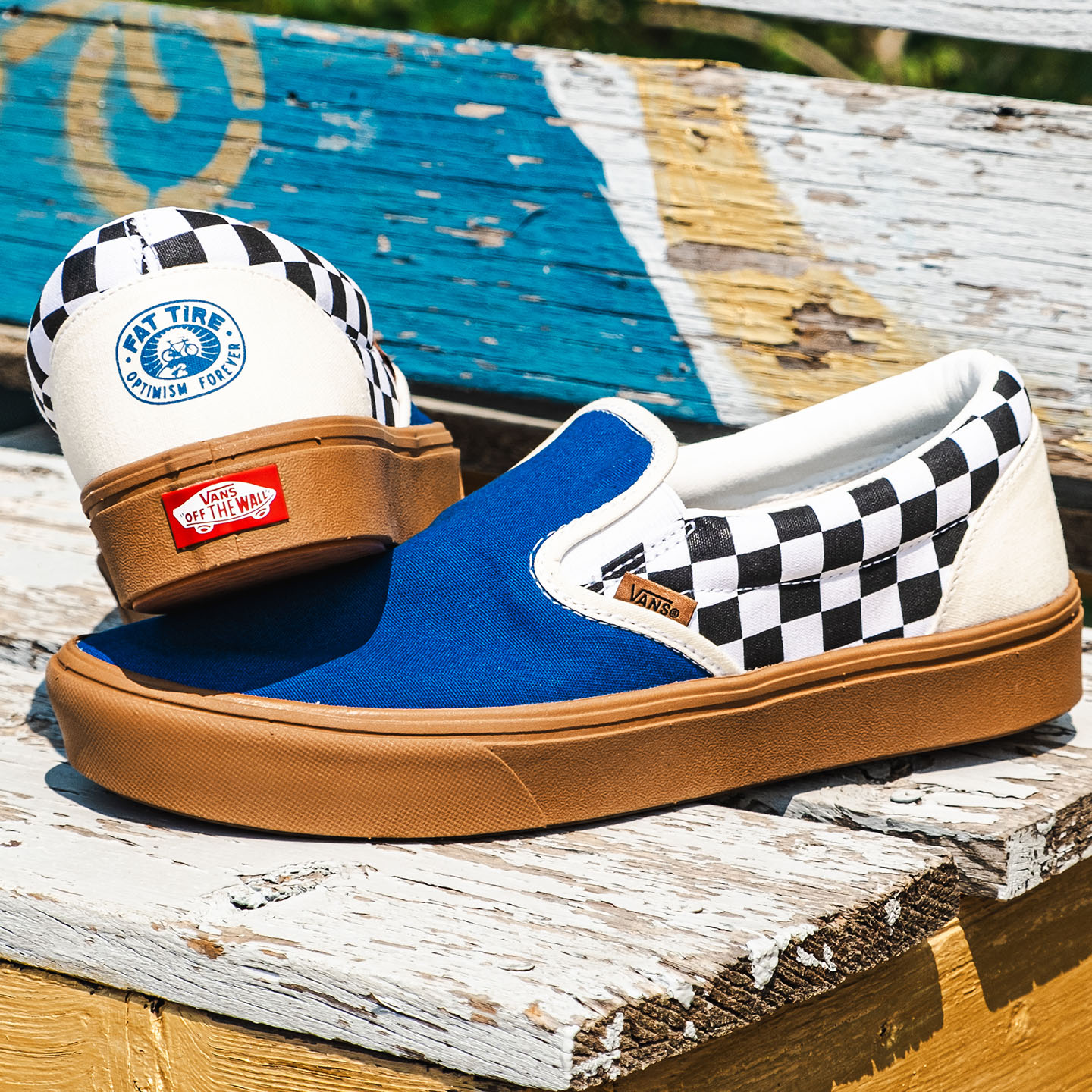 Vans X Fat Tire Slip On Shoes New Belgium Brewing