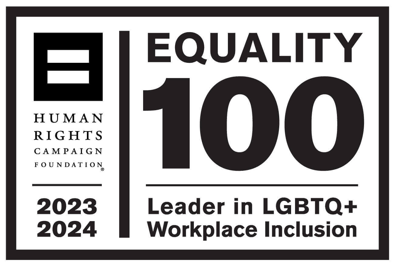 2023-2024 Equality 100 Workplace Inclusion Recognition Logo